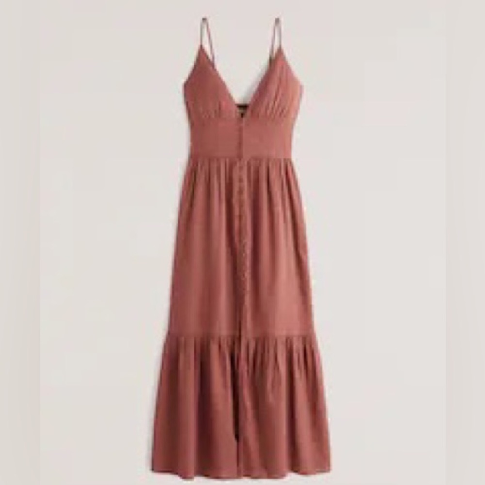 Abercrombie Button Through Maxi Dress